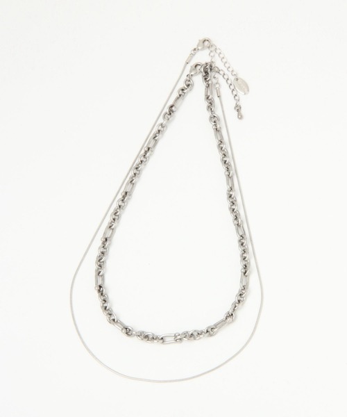 LEPSIM（レプシィム）の「2連メタルネックレス　298416（ネックレス・レディース・シルバー/ゴールド/シルバー×ゴールド・ONE SIZE）」の4枚目の写真