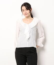 SPIGA（スピーガ）の「大衿フリルブラウス（シャツ/ブラウス・レディース）」