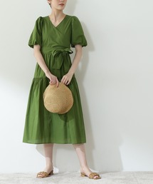 N.（N. Natural Beauty Basic） | ◆コットンローンカシュクール風ワンピース(ワンピース)