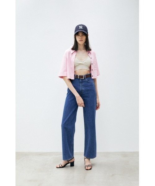 MOUSSY（マウジー）の「HW 90S STRAIGHT（デニムパンツ・レディース・ブルー・25inch/26inch/24inch/23inch）」の9枚目の写真