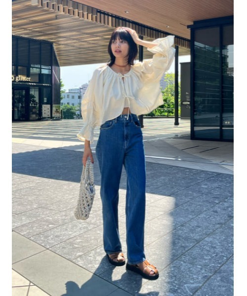 MOUSSY（マウジー）の「HW 90S STRAIGHT（デニムパンツ・レディース・ブルー・25inch/26inch/24inch/23inch）」の19枚目の写真