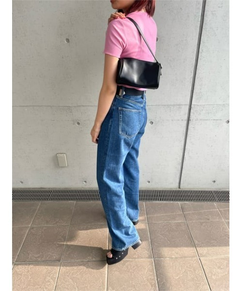 MOUSSY（マウジー）の「HW 90S STRAIGHT（デニムパンツ・レディース・ブルー・25inch/26inch/24inch/23inch）」の16枚目の写真