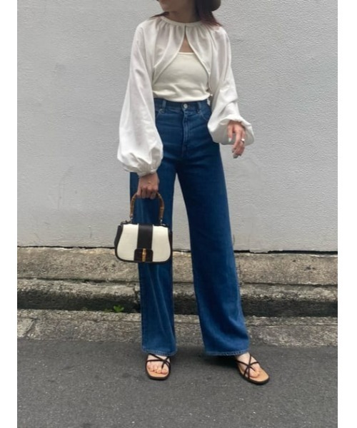 MOUSSY（マウジー）の「HW 90S STRAIGHT（デニムパンツ・レディース・ブルー・25inch/26inch/24inch/23inch）」の21枚目の写真