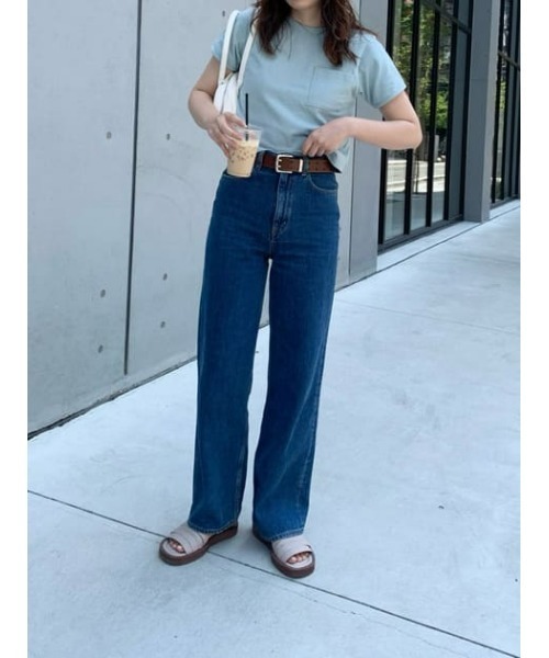 MOUSSY（マウジー）の「HW 90S STRAIGHT（デニムパンツ・レディース・ブルー・25inch/26inch/24inch/23inch）」の22枚目の写真