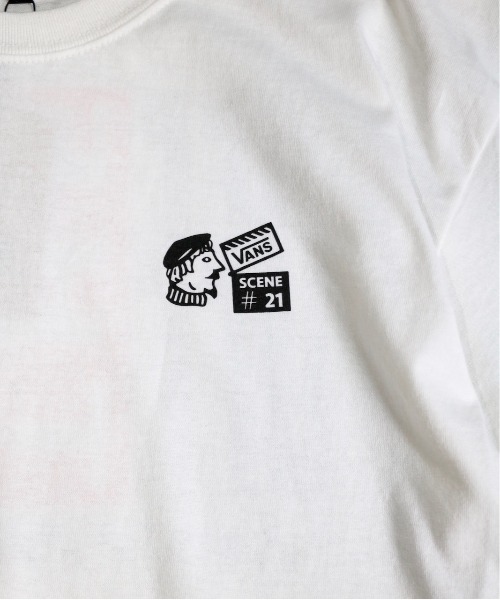 VANS(バンズ)の「VANS/ヴァンズ SCENE 21 OTW S/S TEE シーン21オフザウォール SS TEE(Tシャツ/カットソー・メンズ・ホワイト/ネイビー/イエロー・MEDIUM/LARGE/X-LARGE)」の8枚目の写真