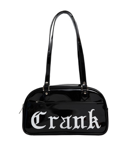 CRANK(クランク)の「A'GEM/9 × .kom『CRANK/クランク』ENAMEL SHOULDER BAG/レタリングロゴ エナメル ショルダーバック(ショルダーバッグ・レディース・ホワイト/ブラック/ライトブルー・FREE)」の3枚目の写真