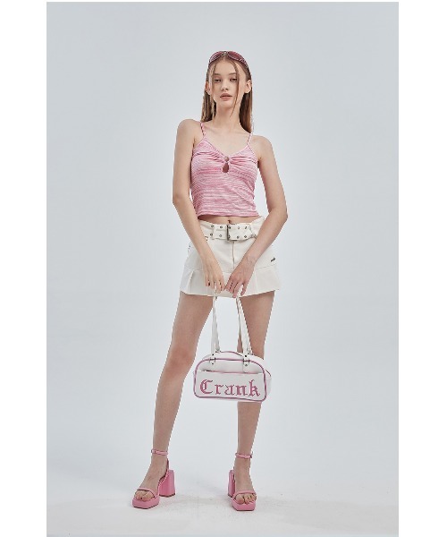 CRANK(クランク)の「A'GEM/9 × .kom『CRANK/クランク』ENAMEL SHOULDER BAG/レタリングロゴ エナメル ショルダーバック(ショルダーバッグ・レディース・ホワイト/ブラック/ライトブルー・FREE)」の19枚目の写真