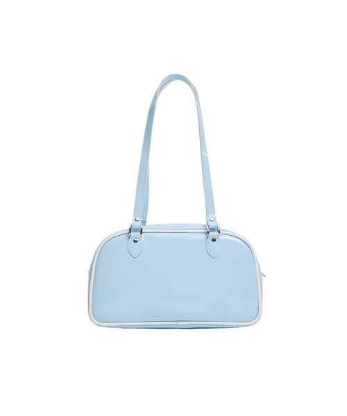 CRANK(クランク)の「A'GEM/9 × .kom『CRANK/クランク』ENAMEL SHOULDER BAG/レタリングロゴ エナメル ショルダーバック(ショルダーバッグ・レディース・ホワイト/ブラック/ライトブルー・FREE)」の11枚目の写真