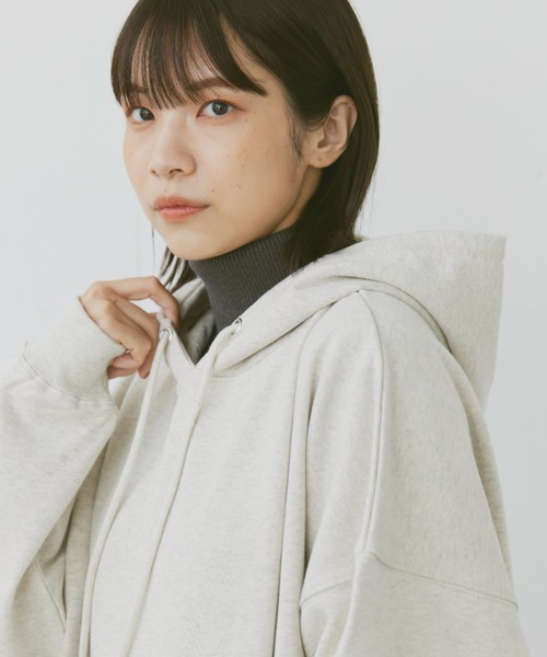 flaner(フラネ)の「turtleneck rib knit/タートルネックリブニット(ニット/セーター・レディース・ブラウン/オフホワイト/チャコールグレー・FREE)」の15枚目の写真