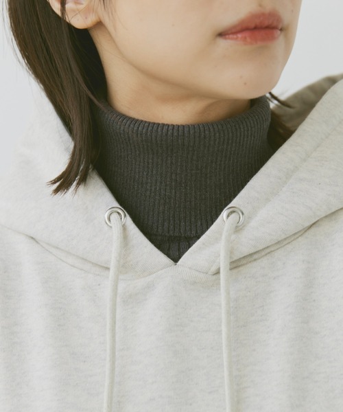 flaner(フラネ)の「turtleneck rib knit/タートルネックリブニット(ニット/セーター・レディース・ブラウン/オフホワイト/チャコールグレー・FREE)」の17枚目の写真