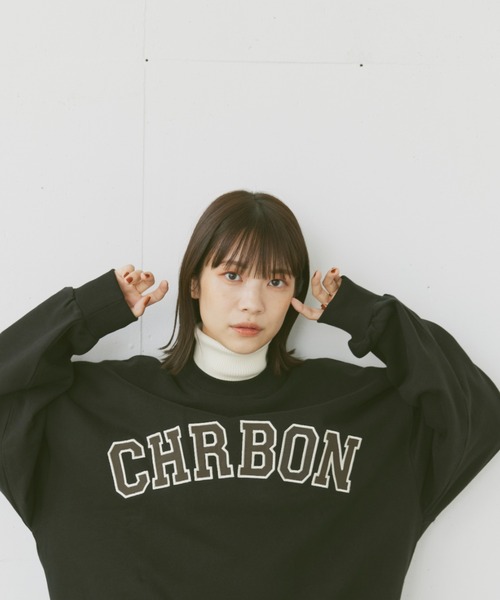 flaner(フラネ)の「turtleneck rib knit/タートルネックリブニット(ニット/セーター・レディース・ブラウン/オフホワイト/チャコールグレー・FREE)」の11枚目の写真