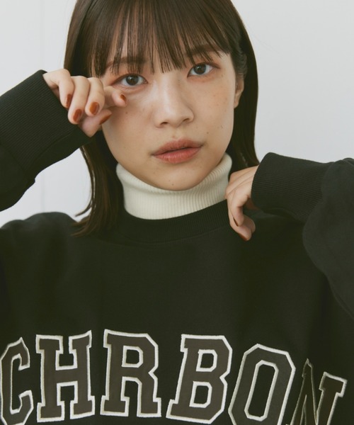 flaner(フラネ)の「turtleneck rib knit/タートルネックリブニット(ニット/セーター・レディース・ブラウン/オフホワイト/チャコールグレー・FREE)」の8枚目の写真