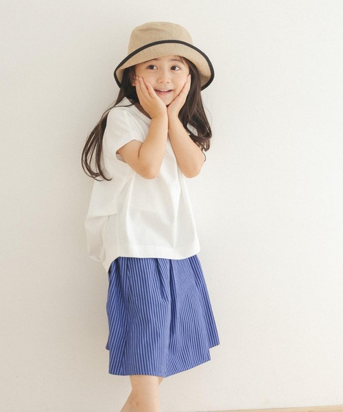 URBAN RESEARCH DOORS(アーバンリサーチドアーズ)の「ストライプ後染めフレアスカート(KIDS)(その他パンツ・キッズ・パープル系その他/ストライプ・120/105/135)」の3枚目の写真