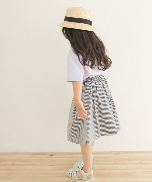 URBAN RESEARCH DOORS(アーバンリサーチドアーズ)の「ストライプ後染めフレアスカート(KIDS)(その他パンツ・キッズ・パープル系その他/ストライプ・120/105/135)」の9枚目の写真