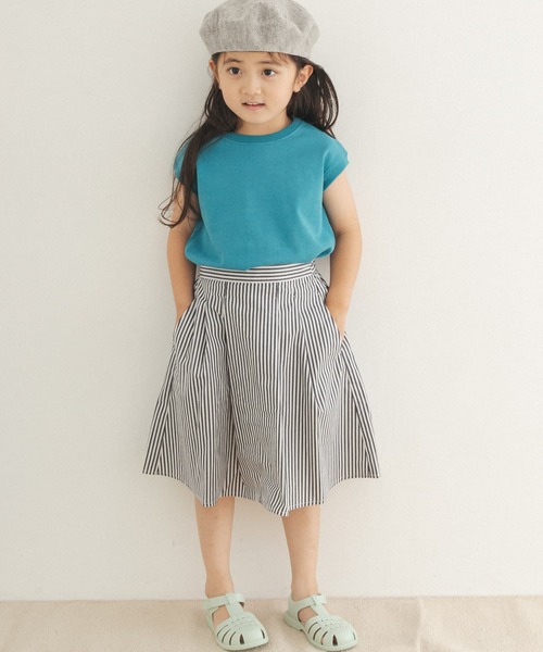 URBAN RESEARCH DOORS(アーバンリサーチドアーズ)の「ストライプ後染めフレアスカート(KIDS)(その他パンツ・キッズ・パープル系その他/ストライプ・120/105/135)」の11枚目の写真