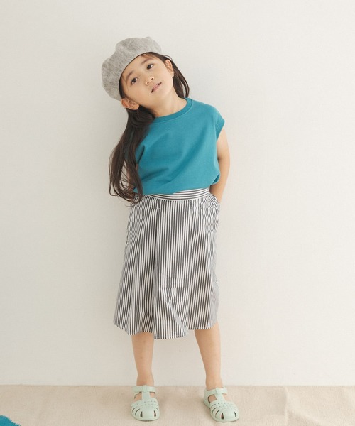URBAN RESEARCH DOORS(アーバンリサーチドアーズ)の「ストライプ後染めフレアスカート(KIDS)(その他パンツ・キッズ・パープル系その他/ストライプ・120/105/135)」の12枚目の写真