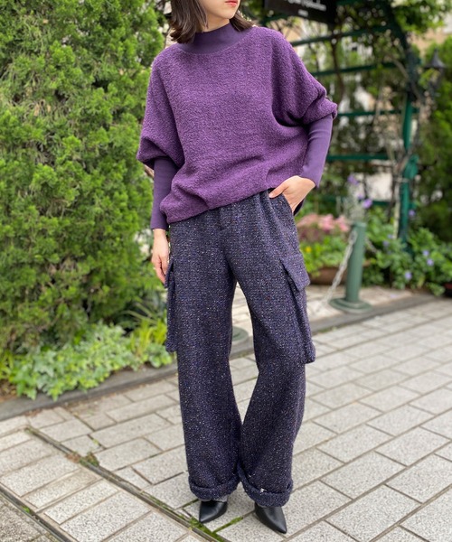Seya セヤ　シルクツイードパンツ 10/19(日)19:00販売開始】【2025 A/W】【seya. セヤ】LOZERE PANTS MID