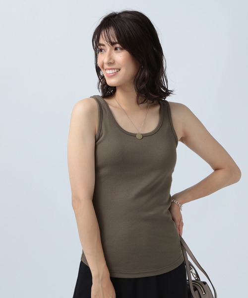 BAYFLOW(ベイフロー)の「フライスタンク(タンクトップ・レディース・ホワイト/ブラック/ベージュ/カーキ・SMALL/MEDIUM)」の19枚目の写真