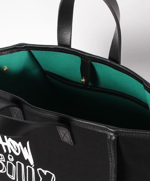 intoxic.（イントキシック）の「intoxic(イントキシック) MINI 2HANDLES/トートバック（トートバッグ・レディース・ブラック/グリーン/アイボリー・F）」の11枚目の写真