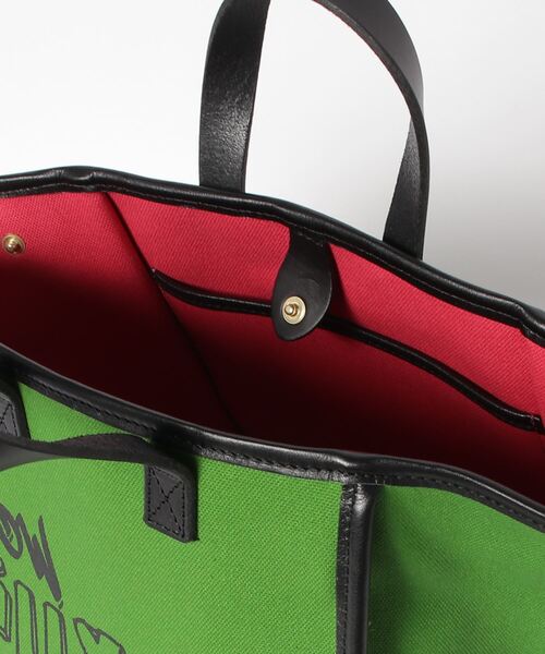 intoxic.（イントキシック）の「intoxic(イントキシック) MINI 2HANDLES/トートバック（トートバッグ・レディース・ブラック/グリーン/アイボリー・F）」の10枚目の写真