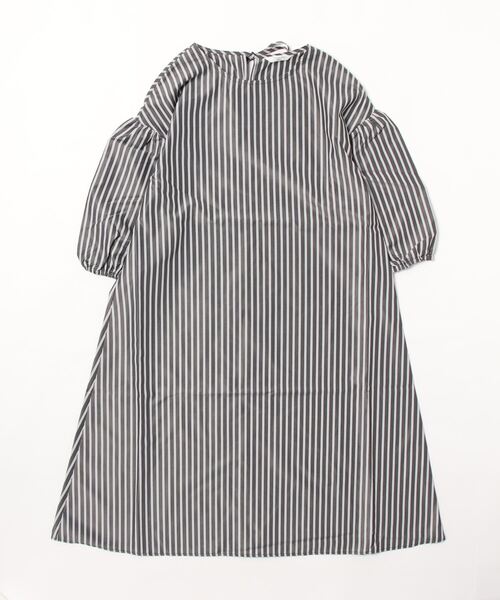 Samansa Mos2 blue(サマンサモスモスブルー)の「ストライプワンピース(ワンピース・レディース・ブラック/ベージュ/グリーン・フリ-)」の2枚目の写真