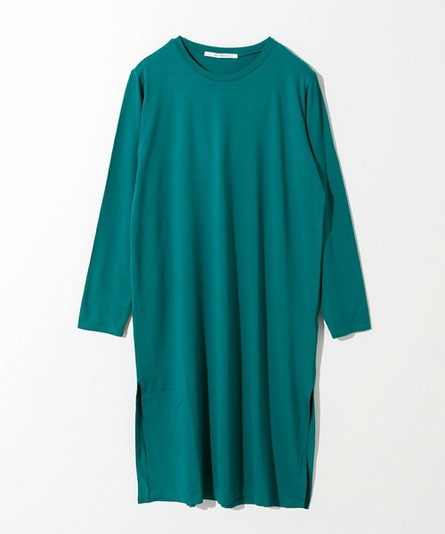 MIDIUMISOLID（ミディウミソリッド）の「クルーネックインナーワンピース（ワンピース・レディース・グリーン/グレー/オフホワイト・FREE）」の3枚目の写真
