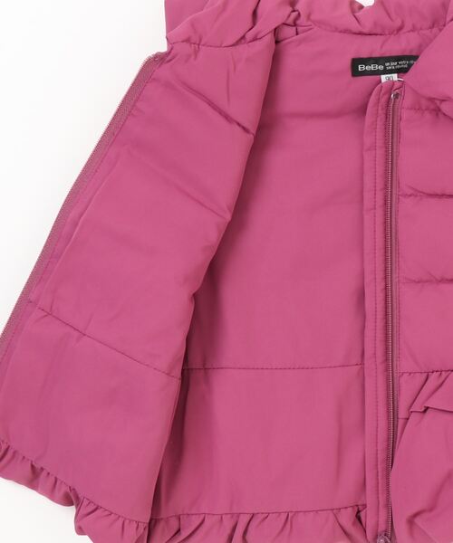 BeBe（ベベ）の「BeBe/撥水 タフタ 裾 フリル ダウン ベスト (90~150cm)（ダウンベスト・キッズ・ピンク/ネイビー・120/140/100/110/90/150/130）」の14枚目の写真