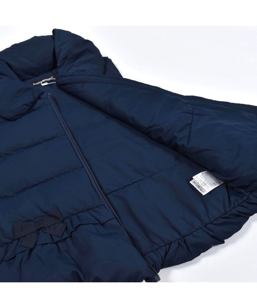 BeBe（ベベ）の「BeBe/撥水 タフタ 裾 フリル ダウン ベスト (90~150cm)（ダウンベスト・キッズ・ピンク/ネイビー・120/140/100/110/90/150/130）」の7枚目の写真