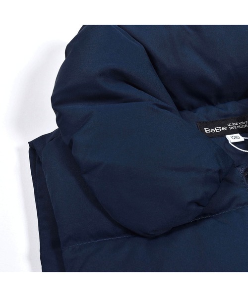 BeBe（ベベ）の「BeBe/撥水 タフタ 裾 フリル ダウン ベスト (90~150cm)（ダウンベスト・キッズ・ピンク/ネイビー・120/140/100/110/90/150/130）」の15枚目の写真