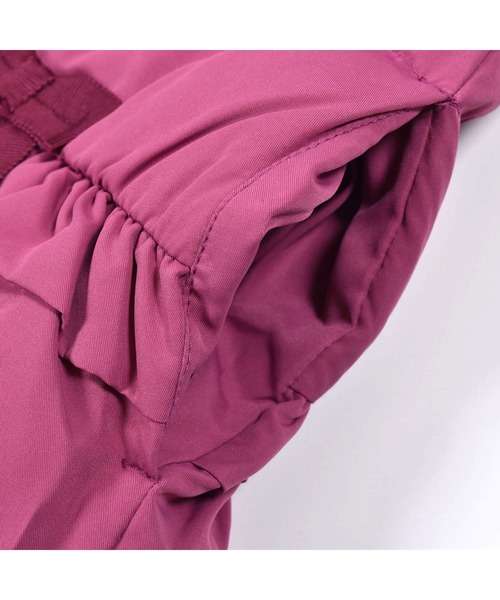 BeBe（ベベ）の「BeBe/撥水 タフタ 裾 フリル ダウン ベスト (90~150cm)（ダウンベスト・キッズ・ピンク/ネイビー・120/140/100/110/90/150/130）」の10枚目の写真