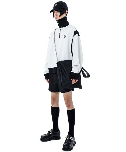 ★送料・関税込★BASIC COTTON★ MIX V MTM★スウェット★ ☆送料・関税込☆BASIC COTTON☆MIX ZIP-UP MTM☆スウェット