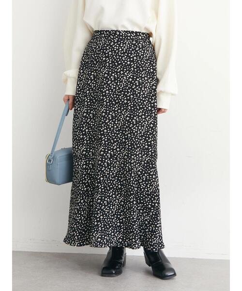 Green　Parks（グリーンパークス）の「裾切替柄スカート（スカート・レディース・ブラック/ベージュ/ブラウン・FREE）」の17枚目の写真