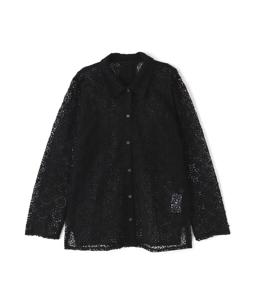 N.（N. Natural Beauty Basic）（エヌエヌナチュラルビューティーベーシック）の「◆レトロレースシャツ（シャツ/ブラウス・レディース・ブラック/ナチュラル・MEDIUM）」の11枚目の写真