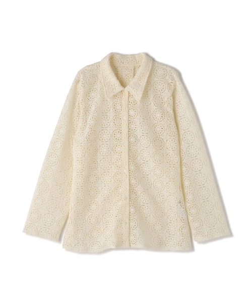 N.（N. Natural Beauty Basic）（エヌエヌナチュラルビューティーベーシック）の「◆レトロレースシャツ（シャツ/ブラウス・レディース・ブラック/ナチュラル・MEDIUM）」の13枚目の写真