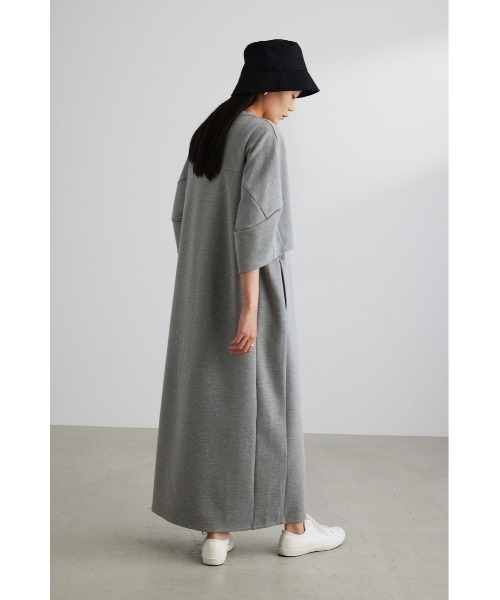 STYLEMIXER(スタイルミキサー)の「ソフトスムースワイドスリーブワンピース(ワンピース・レディース・イエロー系その他/トップグレー/ブラック・MEDIUM/SMALL)」の7枚目の写真