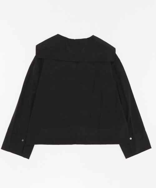 CLOCHE（クロシェ）の「セーラーショート丈プルオーバー（シャツ/ブラウス・レディース・ブラック・FREE）」の4枚目の写真