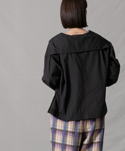 CLOCHE（クロシェ）の「セーラーショート丈プルオーバー（シャツ/ブラウス・レディース・ブラック・FREE）」の9枚目の写真