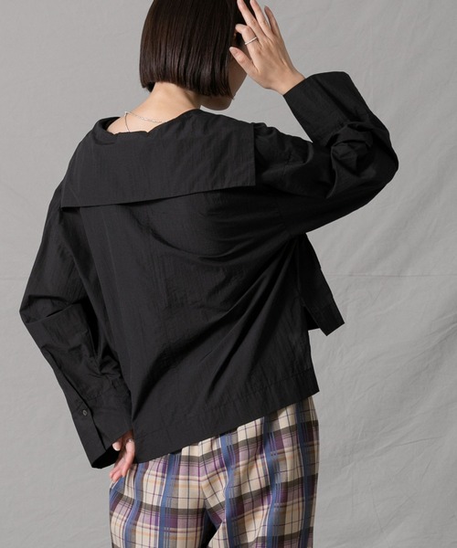 CLOCHE（クロシェ）の「セーラーショート丈プルオーバー（シャツ/ブラウス・レディース・ブラック・FREE）」の18枚目の写真