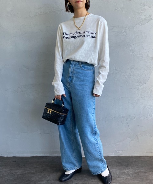 AMERICANA tシャツ 「別注」「Americana」プリント ロング