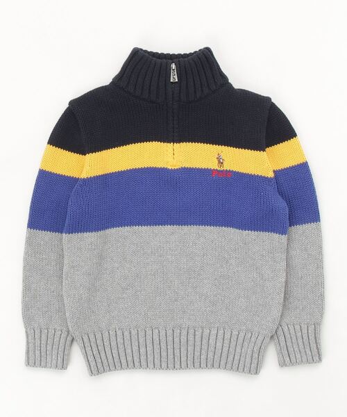 Polo Ralph Lauren カラーブロック トレーナー M ライトウェイト フリース ロングスリーブ ポロ