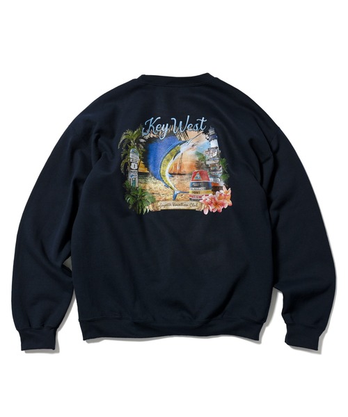 LFYT ラファイエット [Lafayette] - バケーション クラブ キー ウエスト ツアー クルーネック スウェットシャツ [VACATION CLUB KEY WEST TOUR CREWNECK]
