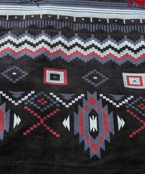 go slow caravan（ゴースローキャラバン）の「コーデュロイ パネル刺繍シャツ（シャツ/ブラウス・メンズ・グリーン/ダークグレー/モカ・LARGE/X-LARGE/MEDIUM）」の7枚目の写真