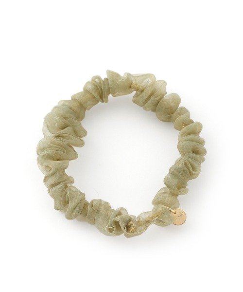 ANEMONE（アネモネ）の「オーガンジースリムシュシュ（シュシュ・レディース・ブラウン/ピンク/ブラック/ベージュ・FREE）」の6枚目の写真