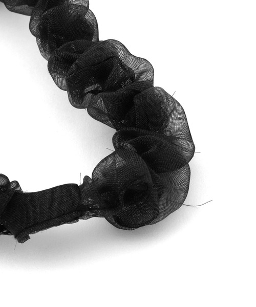 ANEMONE（アネモネ）の「オーガンジースリムシュシュ（シュシュ・レディース・ブラウン/ピンク/ブラック/ベージュ・FREE）」の9枚目の写真