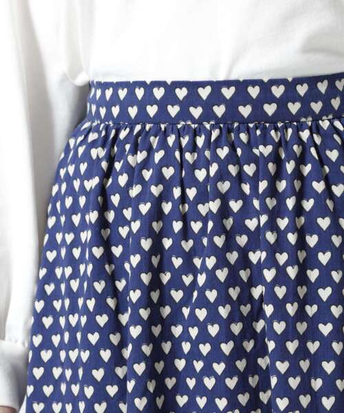 BOHEMIANS（ボヘミアンズ）の「BOHEMIANS/ボヘミアンズ　FULL HEART CHINO FLAIR SKIRT（スカート・レディース・ネイビー・L）」の13枚目の写真