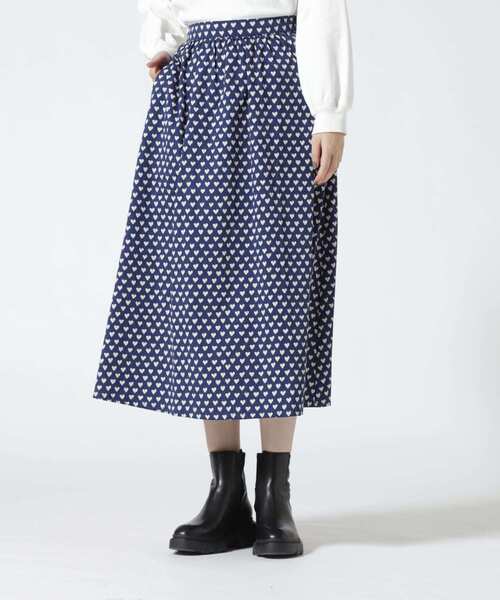 BOHEMIANS（ボヘミアンズ）の「BOHEMIANS/ボヘミアンズ　FULL HEART CHINO FLAIR SKIRT（スカート・レディース・ネイビー・L）」の10枚目の写真