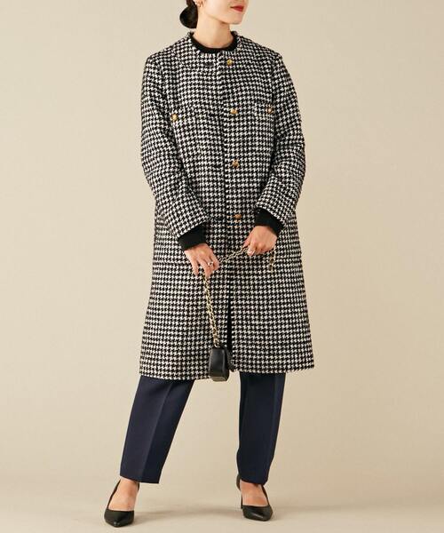 Liesse(リエス)の「千鳥柄コート(その他アウター・レディース・ホワイト/ネイビー・FREE)」の19枚目の写真