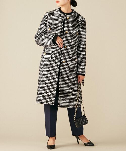 Liesse(リエス)の「千鳥柄コート(その他アウター・レディース・ホワイト/ネイビー・FREE)」の17枚目の写真