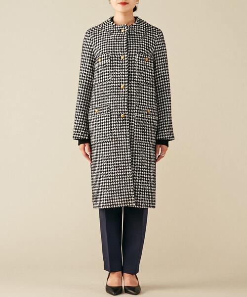 Liesse(リエス)の「千鳥柄コート(その他アウター・レディース・ホワイト/ネイビー・FREE)」の16枚目の写真