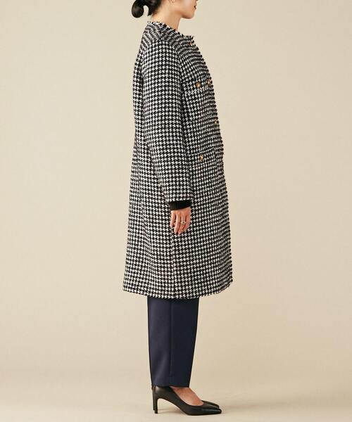 Liesse(リエス)の「千鳥柄コート(その他アウター・レディース・ホワイト/ネイビー・FREE)」の15枚目の写真